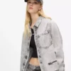 Ağartılmış denim gömlek Ağartılmış denim gömlek