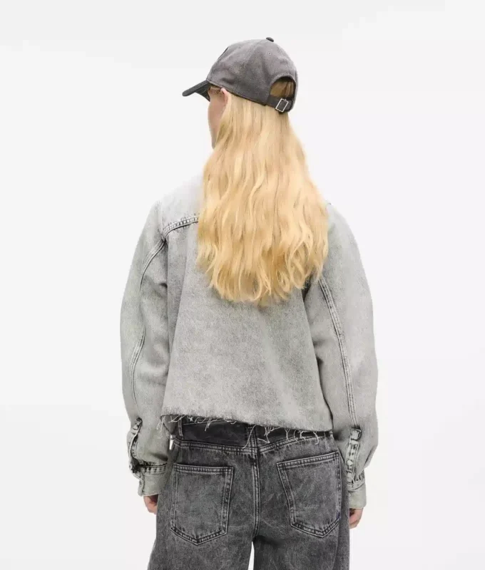 Ağartılmış denim gömlek Ağartılmış denim gömlek