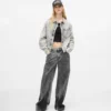Ağartılmış denim gömlek Ağartılmış denim gömlek