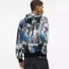 All-over boya efekti kapüşonlu sweatshirt All-over boya efekti kapüşonlu sweatshirt