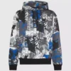 All-over boya efekti kapüşonlu sweatshirt All-over boya efekti kapüşonlu sweatshirt