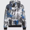All-over boya efekti kapüşonlu sweatshirt All-over boya efekti kapüşonlu sweatshirt
