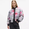 All-over boyalı bomber ceket All-over boyalı bomber ceket