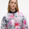 All-over boyalı bomber ceket All-over boyalı bomber ceket