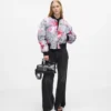 All-over boyalı bomber ceket All-over boyalı bomber ceket