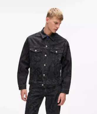 All-over Monogram denim ceket