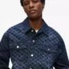 All-over Monogram denim ceket All-over Monogram denim ceket