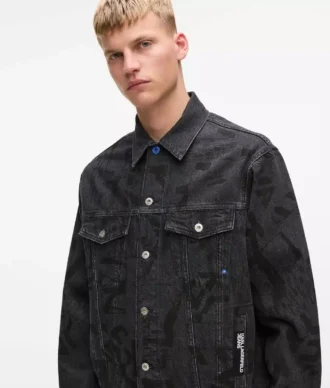 All-over Monogram denim ceket