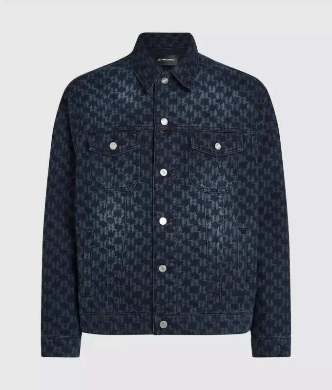 All-over Monogram denim ceket All-over Monogram denim ceket