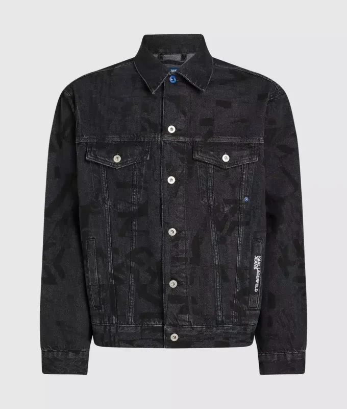 All-over Monogram denim ceket All-over Monogram denim ceket