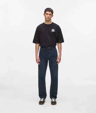 All-over Monogram jean