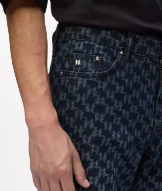 All-over Monogram jean