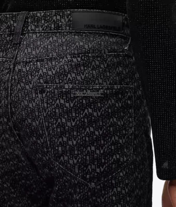 All-over-print düz paça jean All-over-print düz paça jean