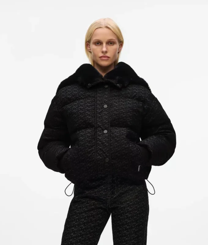 All-over-print puffer ceket All-over-print puffer ceket