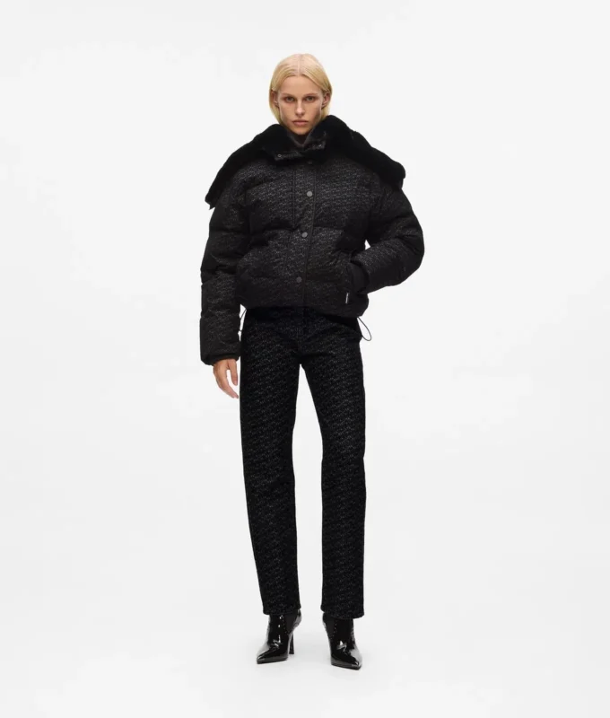 All-over-print puffer ceket All-over-print puffer ceket