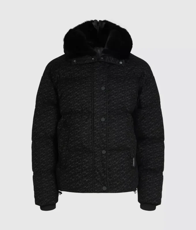 All-over-print puffer ceket All-over-print puffer ceket