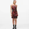 All-over-print saten elbise All-over-print saten elbise