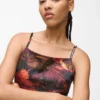 All-over-print saten elbise All-over-print saten elbise