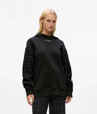 Buklet kapüşonlu sweatshirt