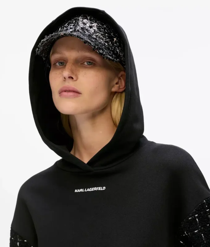 Buklet kapüşonlu sweatshirt Buklet kapüşonlu sweatshirt