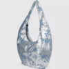 Büyük, parlak denim hobo çanta Büyük, parlak denim hobo çanta