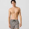 Dama tahtası desenli boardshort Dama tahtası desenli boardshort