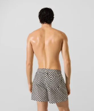 Dama tahtası desenli boardshort