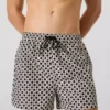 Dama tahtası desenli boardshort Dama tahtası desenli boardshort