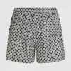 Dama tahtası desenli boardshort Dama tahtası desenli boardshort