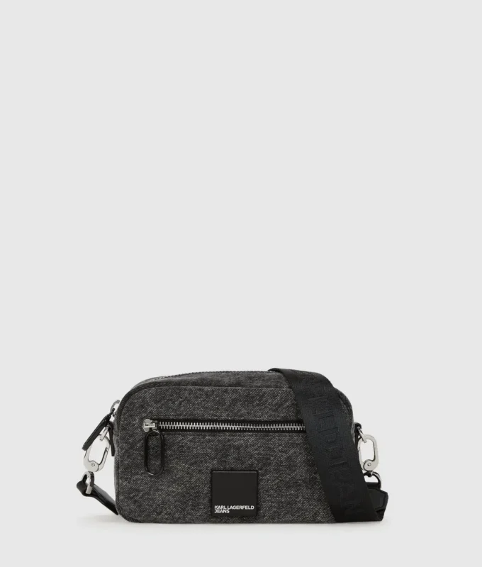 Denim çapraz askılı kamera çantası Denim çapraz askılı kamera çantası