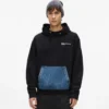 Denim cepli kapüşonlu sweatshirt Denim cepli kapüşonlu sweatshirt