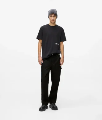 Denim cepli marangoz pantolonu