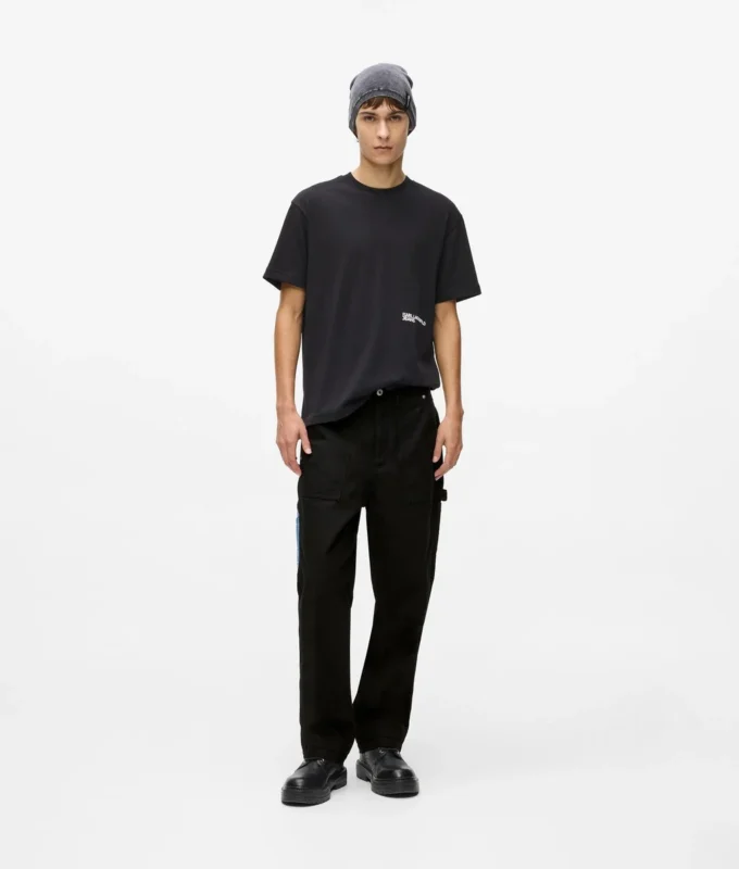 Denim cepli marangoz pantolonu Denim cepli marangoz pantolonu