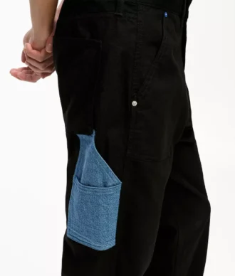 Denim cepli marangoz pantolonu