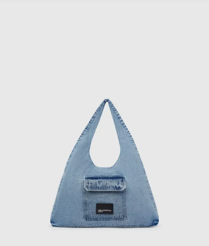 Denim hobo alışveriş çantası Denim hobo alışveriş çantası