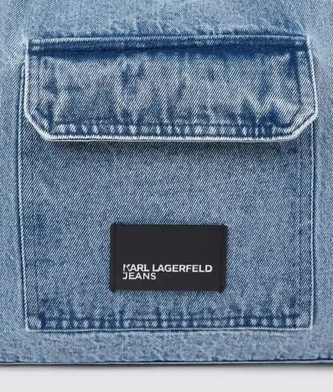 Denim hobo alışveriş çantası Denim hobo alışveriş çantası