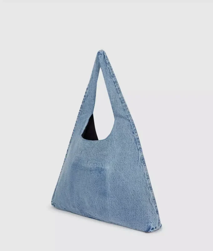 Denim hobo alışveriş çantası Denim hobo alışveriş çantası