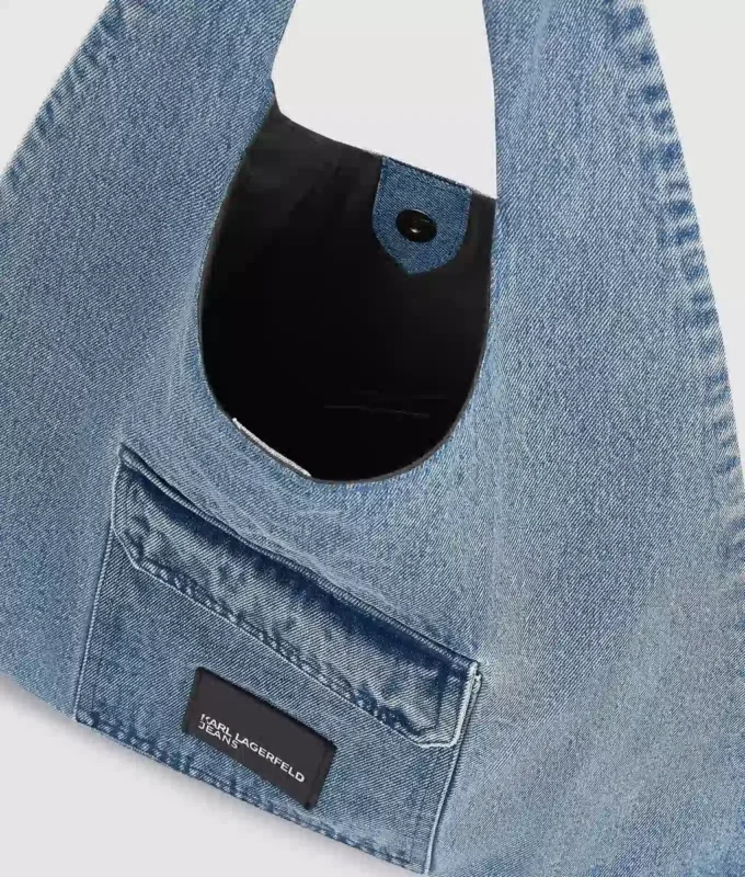 Denim hobo alışveriş çantası Denim hobo alışveriş çantası