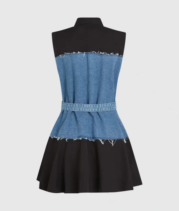 Denim korsajlı elbise Denim korsajlı elbise