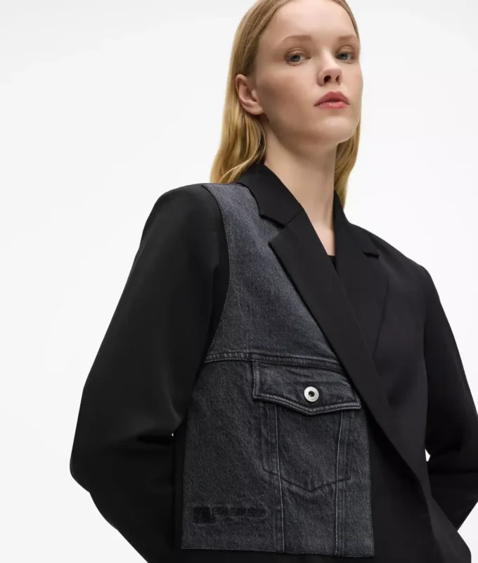 Denim panelli blazer Denim panelli blazer