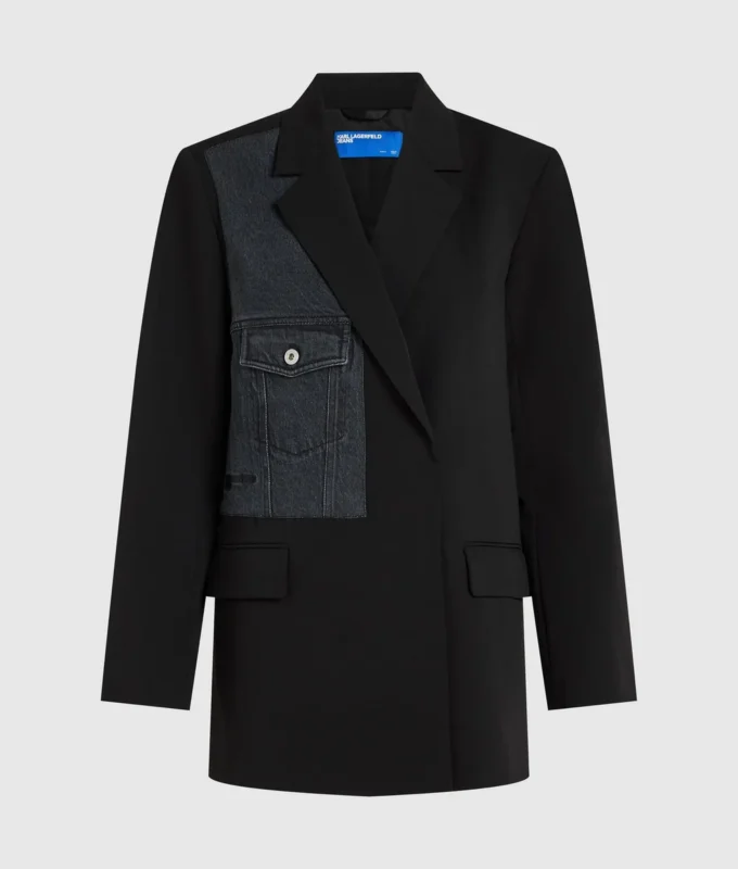 Denim panelli blazer Denim panelli blazer