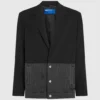 Denim panelli blazer Denim panelli blazer