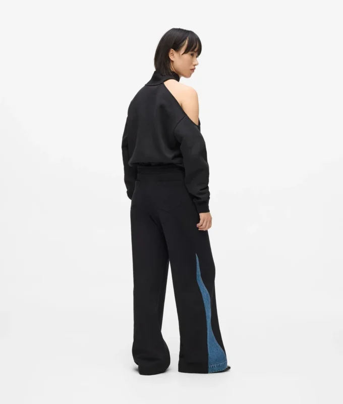 Denim panelli eşofman altı Denim panelli eşofman altı