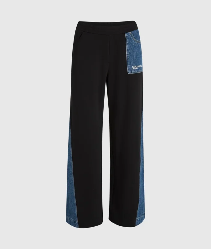 Denim panelli eşofman altı Denim panelli eşofman altı