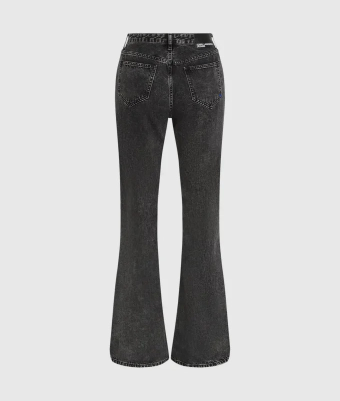 Dikişli yüksek bel kloş jean Dikişli yüksek bel kloş jean