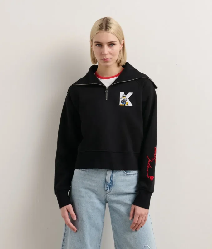 DISNEY X KL YARIM FERMUARLI SWEATSHIRT