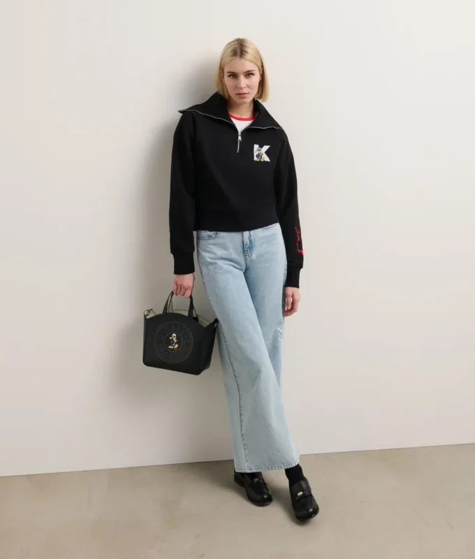 DISNEY X KL YARIM FERMUARLI SWEATSHIRT