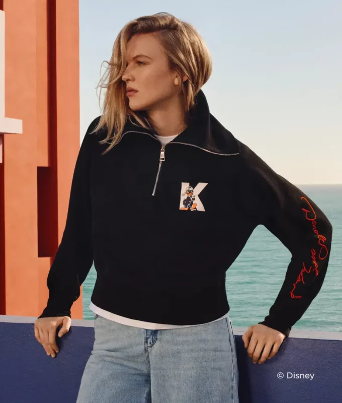 DISNEY X KL YARIM FERMUARLI SWEATSHIRT