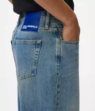 Düşük bel geniş paça jean