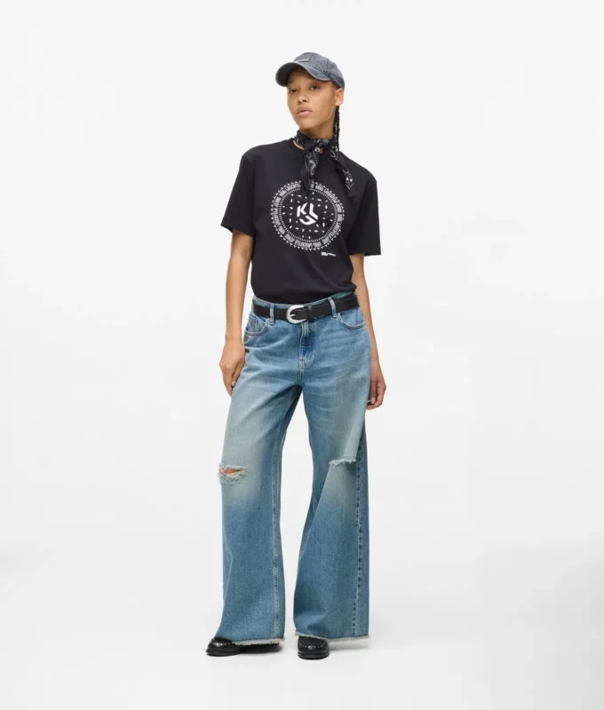 Düşük bel geniş paça jean Düşük bel geniş paça jean